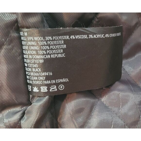 London Fog Double Breasted Wool Blend Pea Coat - Size M - Picture 8 of 9